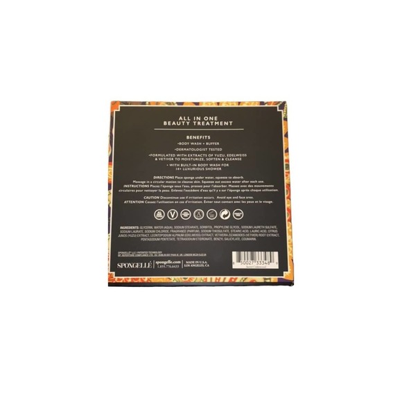 NEW Spongellé Sweet Cedar wood Boxed Flower Body Wash Infused Buffer Spongelle - Picture 3 of 4